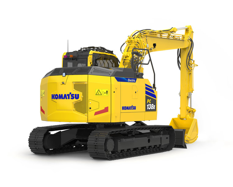 Komatsu è pronta a lanciare il nuovo escavatore elettrico PC138E-11 da 13 t con batteria agli ioni di litio 